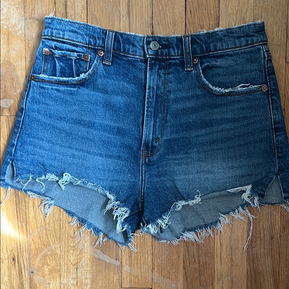 Abercrombie & Fitch Distressed Denim Shorts